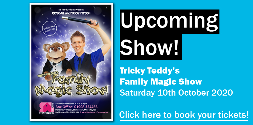 Tricky Teddy Show, theatre, magic, puppets, bedfordshire